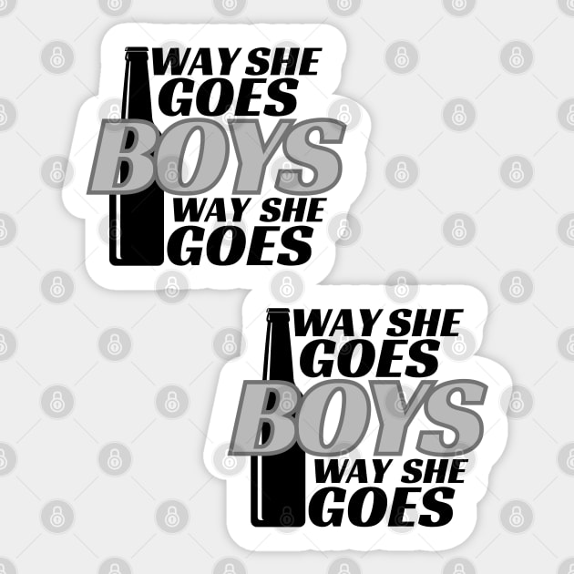 Trailer Park Two Pack Way She Goes Boys Stickers Sticker by DreamySteve's